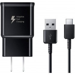 Samsung Fast Charger Bundle with USB-C Cable for Galaxy S8/S9/S10//Note8/Note9 (OEM Original)